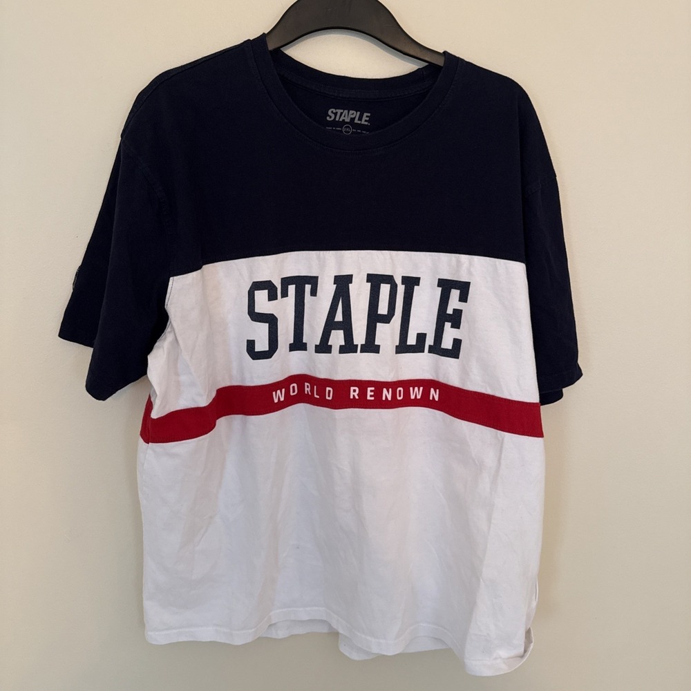 Staple World Renown Pigeon Brand Red, White & Blue Mens Size 2XL